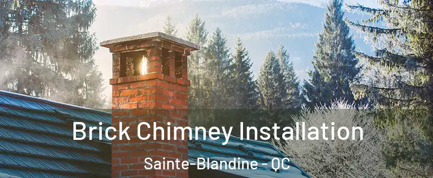  Brick Chimney Installation Sainte-Blandine - QC