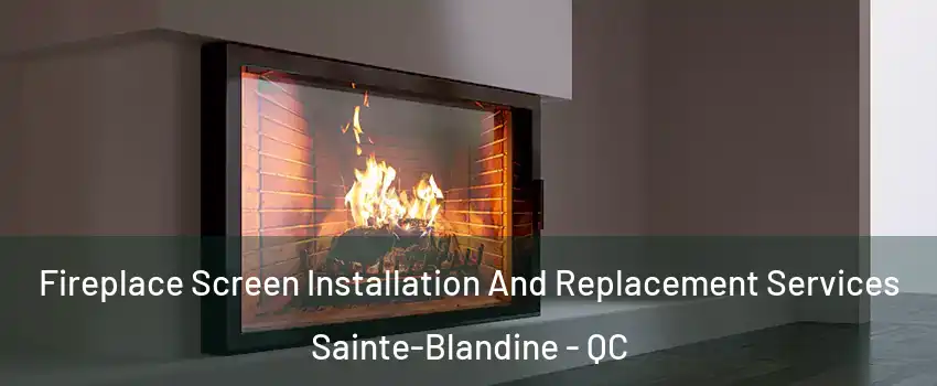  Fireplace Screen Installation And Replacement Services Sainte-Blandine - QC