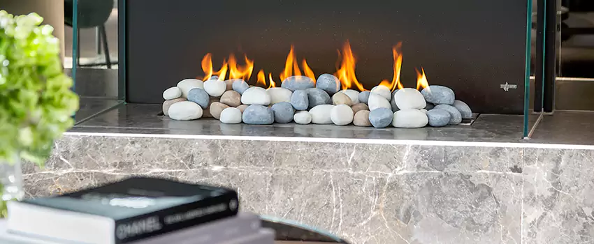 Double-Height Fireplace Design Refurbishment in Rimouski, Quebec