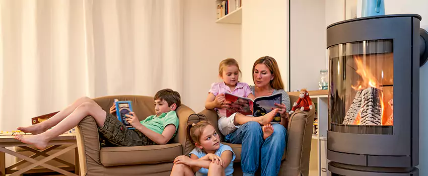 Outdoor Morso Fireplace Broken Screen Replacement in Rimouski, Quebec