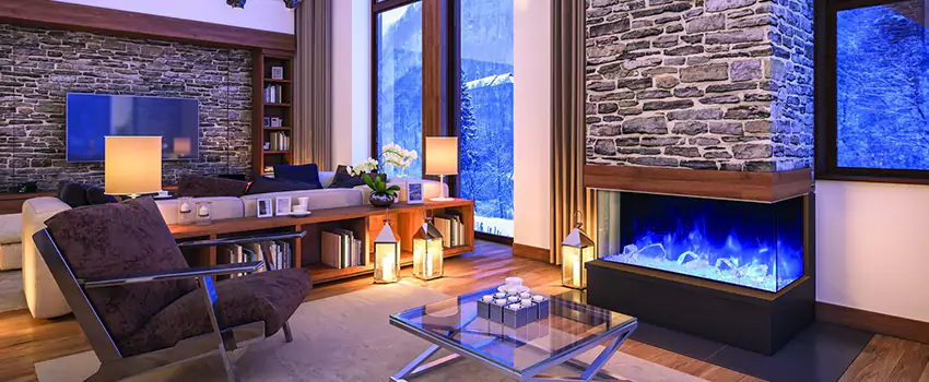Dynamic Flame Color Fireplace Installation in Rimouski, QC