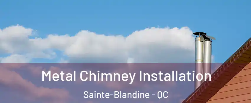  Metal Chimney Installation Sainte-Blandine - QC